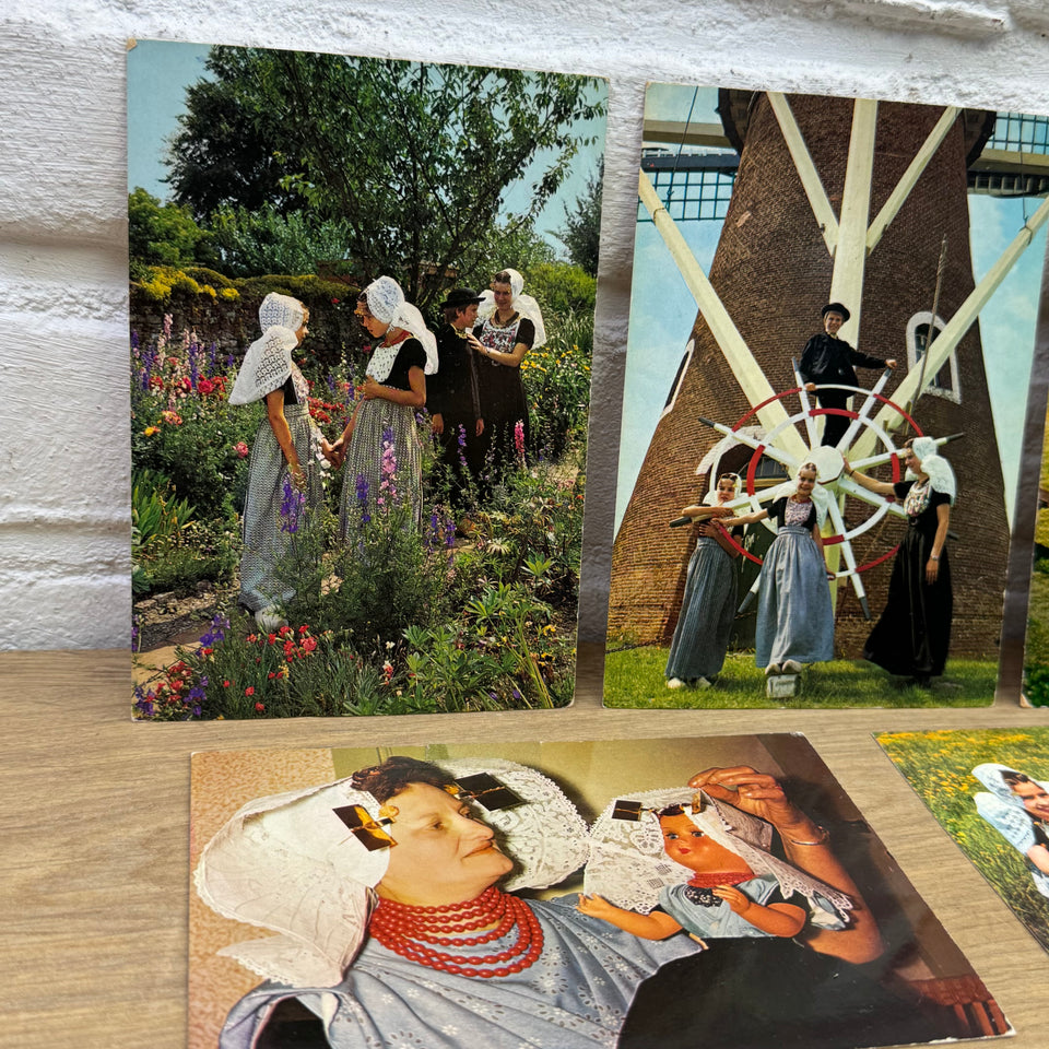 Collection of The Netherlands Folklore Costume with Dutch Woman Vintage photo cards – Holland’s Traditional Culture Costumes