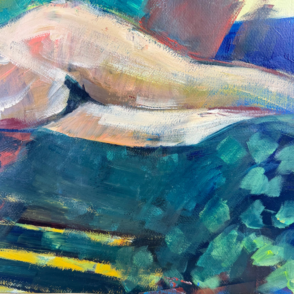 Very large painting: Pure beauty by Coraline Bäcker