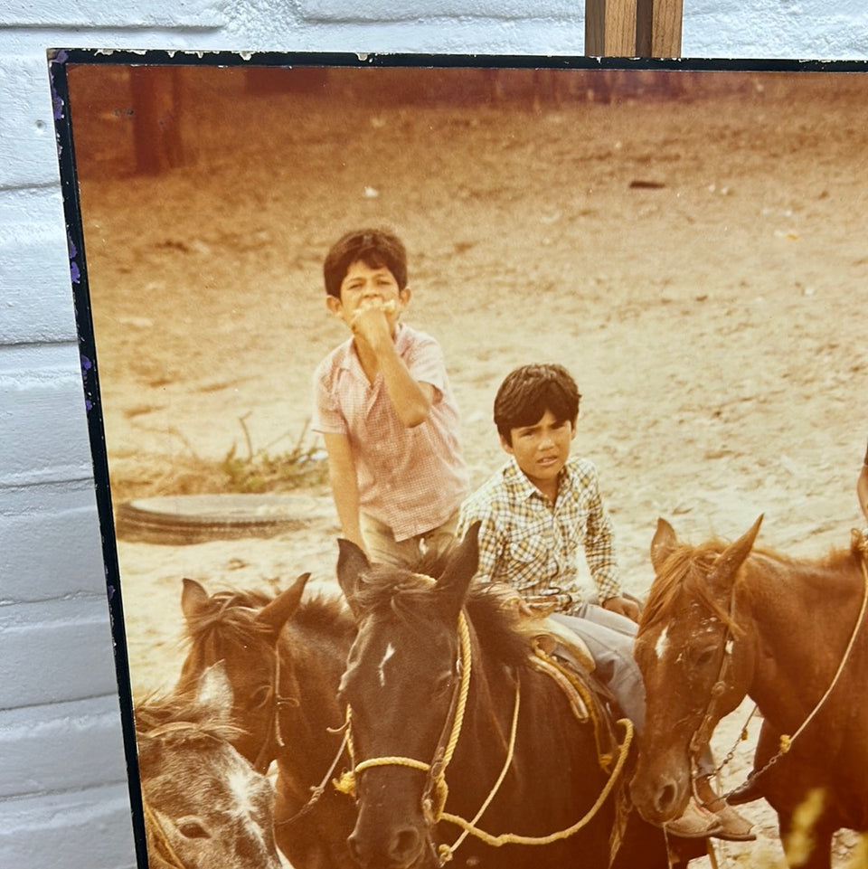 The people of South America - 3 Boys on horses - Photo series by Theo van der Vaart