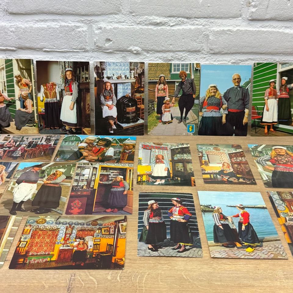 Vintage postcard Collection of Dutch Folklore Costume photo cards – Holland’s Traditional Culture Costumes