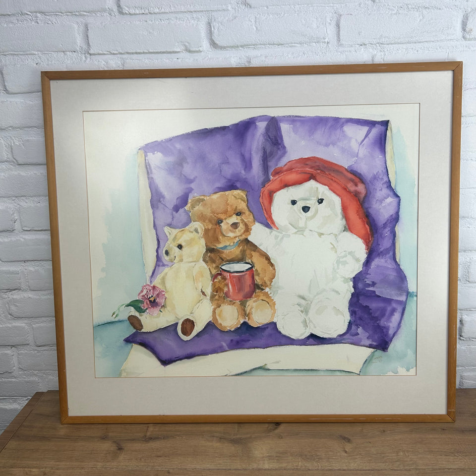 Paddington Bear & friends- Original watercolor painting