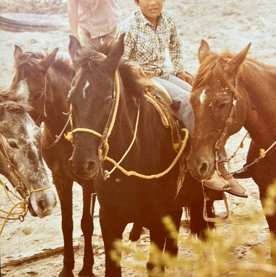 The people of South America - 3 Boys on horses - Photo series by Theo van der Vaart