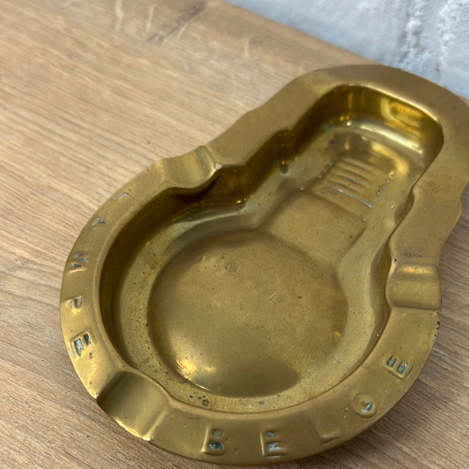 Vintage Copper Mazda Lampe Belge Lightbulb Ashtray