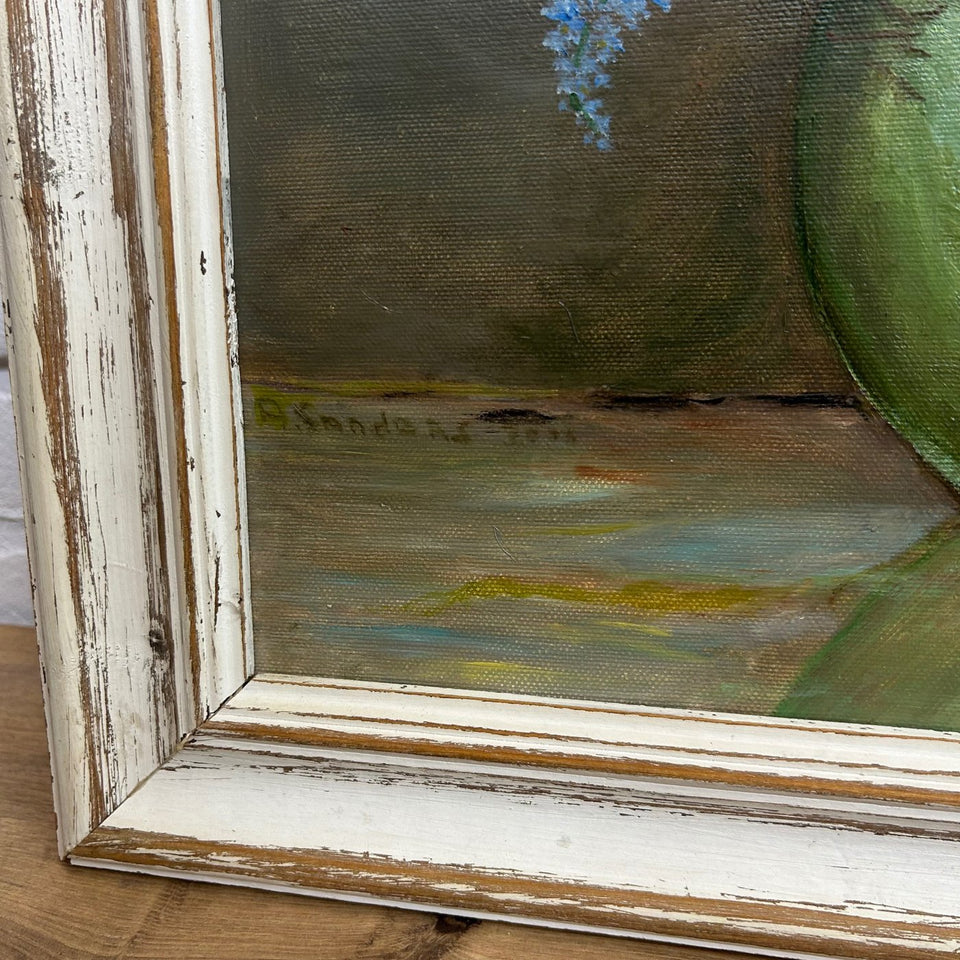 Oil painting - Still life with bouquet with Spring flowers