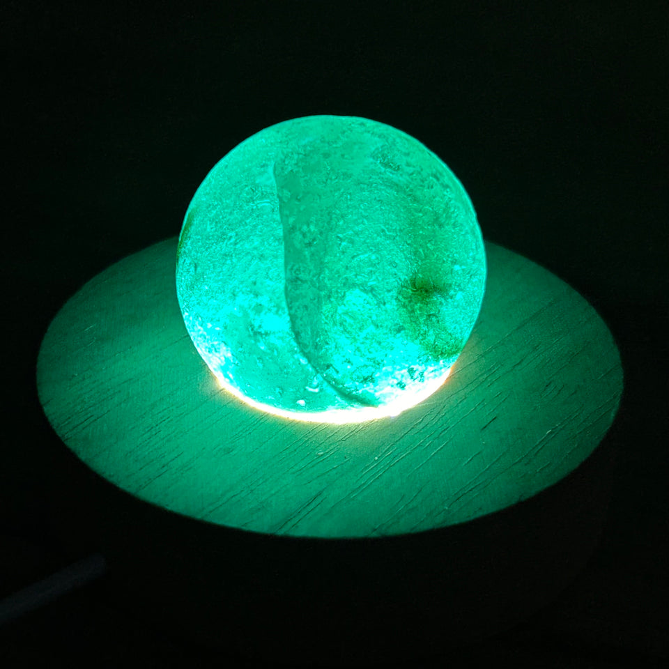 Large Sea Glass marble sphere - 41 mm