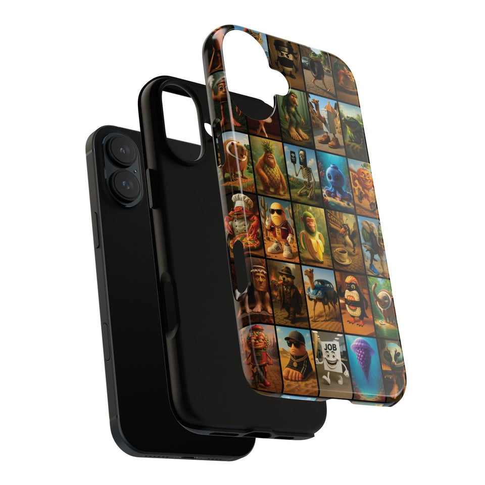 Brain Rot Collage Smartphone Case - All the Italian Brainrot characters