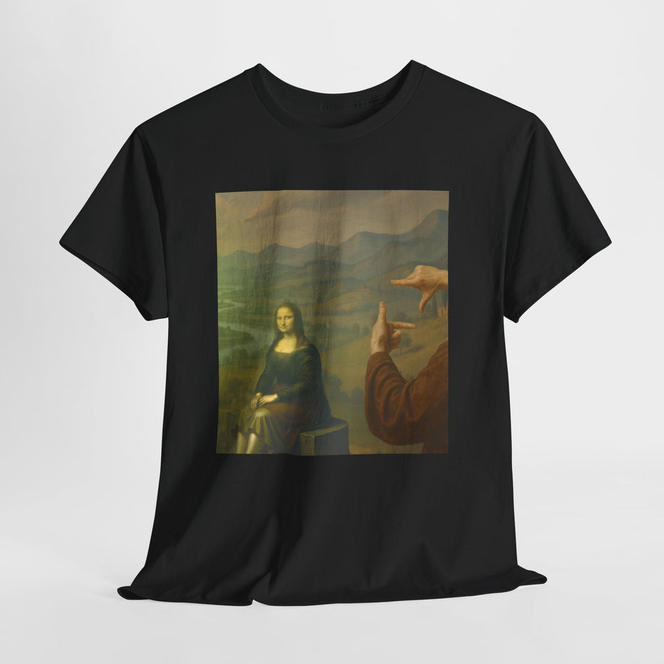 Mona Lisa "Framed by da Vinci" T-Shirt - Pep-Art Clothing - | Art T-Shirt |