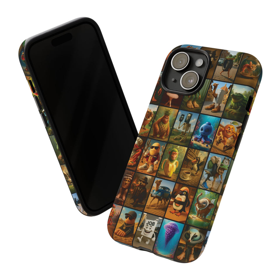 Brain Rot Collage Smartphone Case - All the Italian Brainrot characters