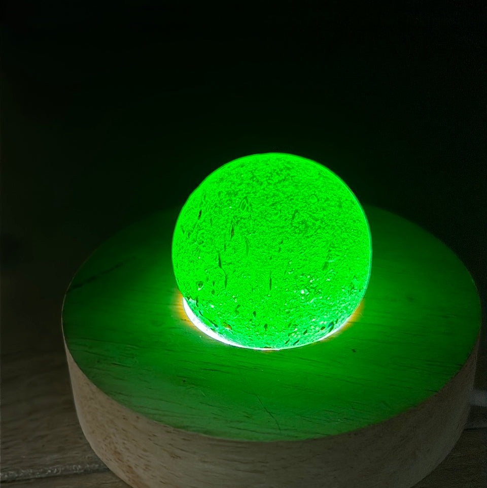 Colored Sea Glass marbles set of 5 transparent marbles