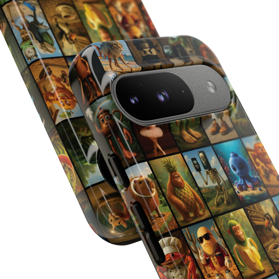 Brain Rot Collage Smartphone Case - All the Italian Brainrot characters