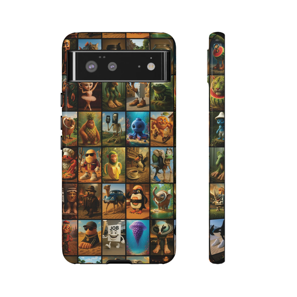 Brain Rot Collage Smartphone Case - All the Italian Brainrot characters