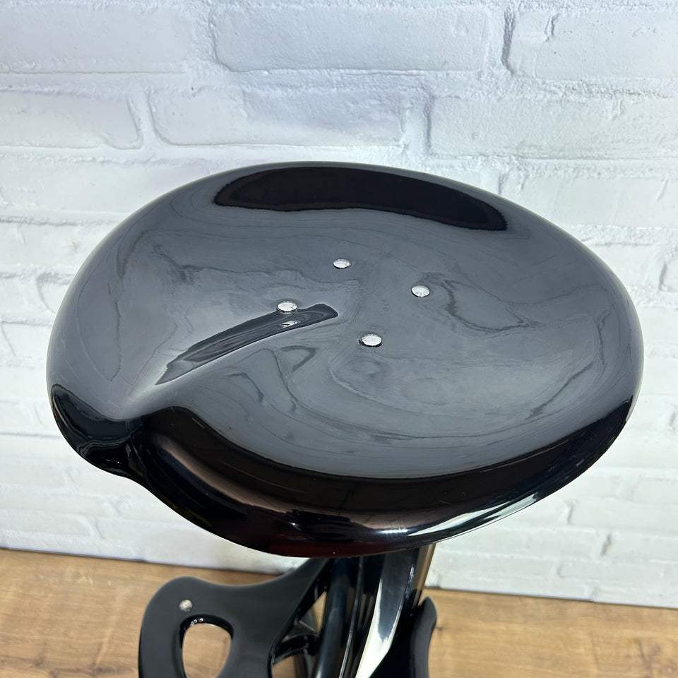 Dulton Industrial Vintage Bar Stool With Tractor Seating, Model Lotus