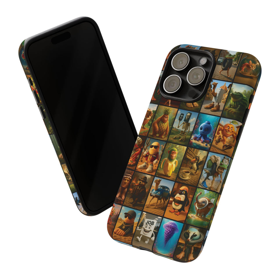 Brain Rot Collage Smartphone Case - All the Italian Brainrot characters