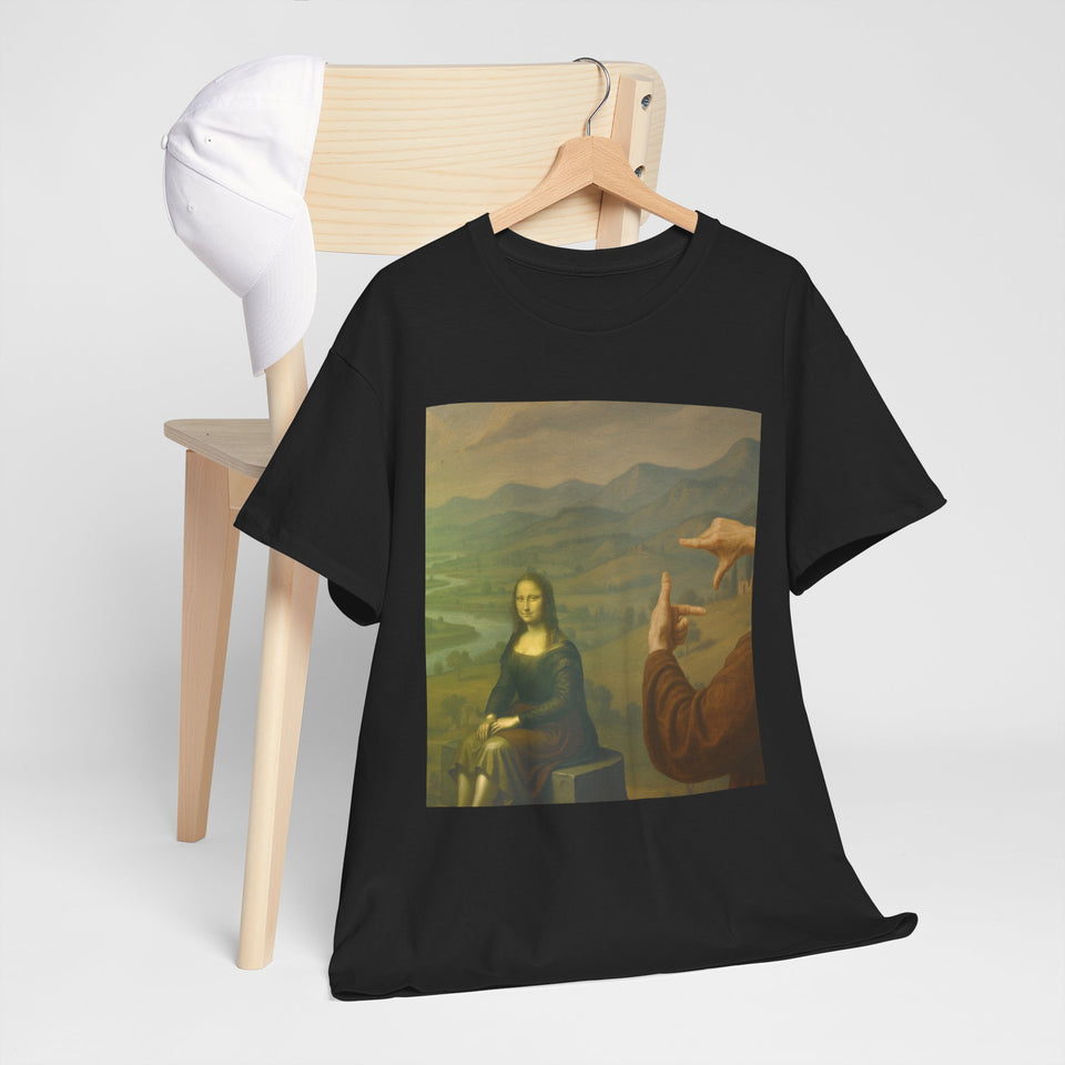 Mona Lisa "Framed by da Vinci" T-Shirt - Pep-Art Clothing - | Art T-Shirt |