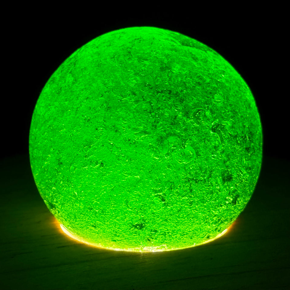 2 Large Sea Glass marble spheres (2 inch - 4/5cm)