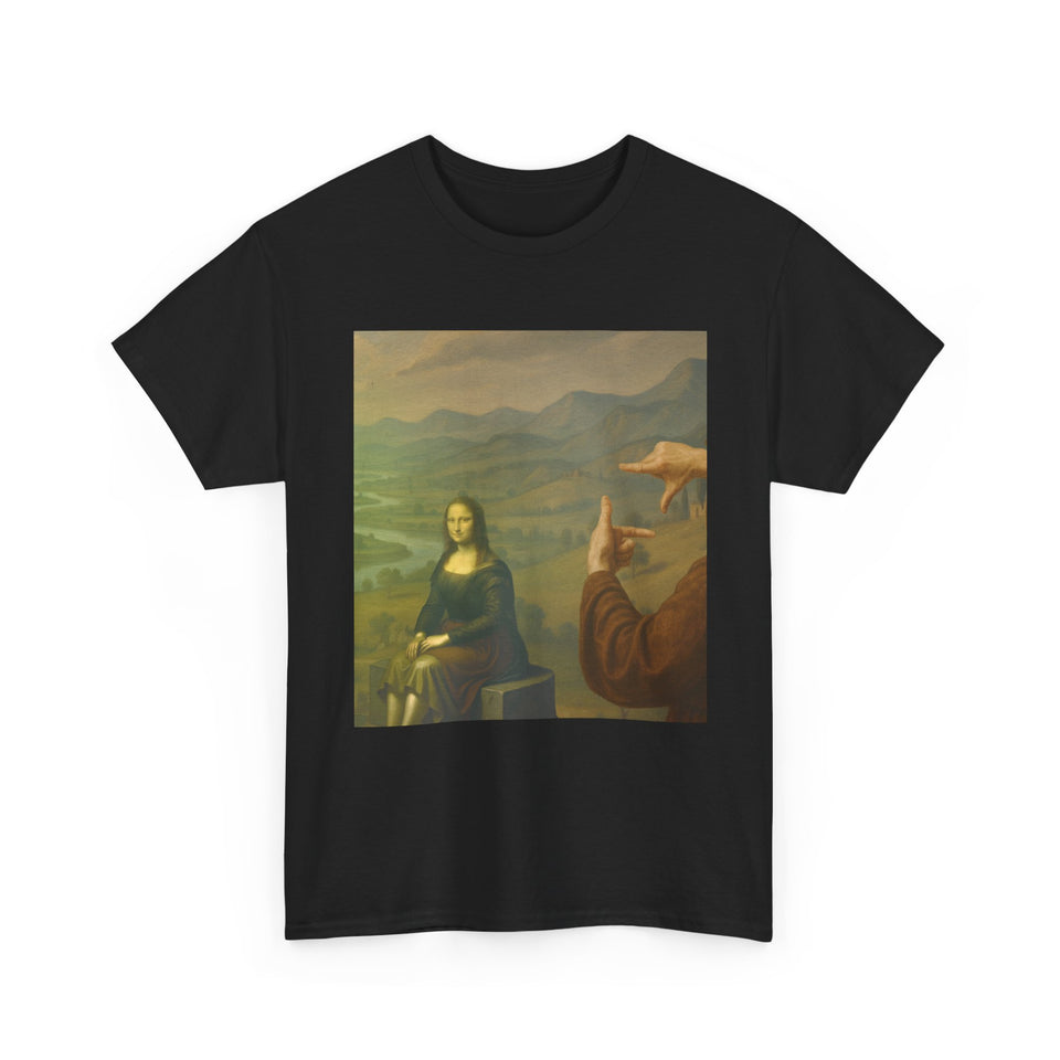 Mona Lisa "Framed by da Vinci" T-Shirt - Pep-Art Clothing - | Art T-Shirt |