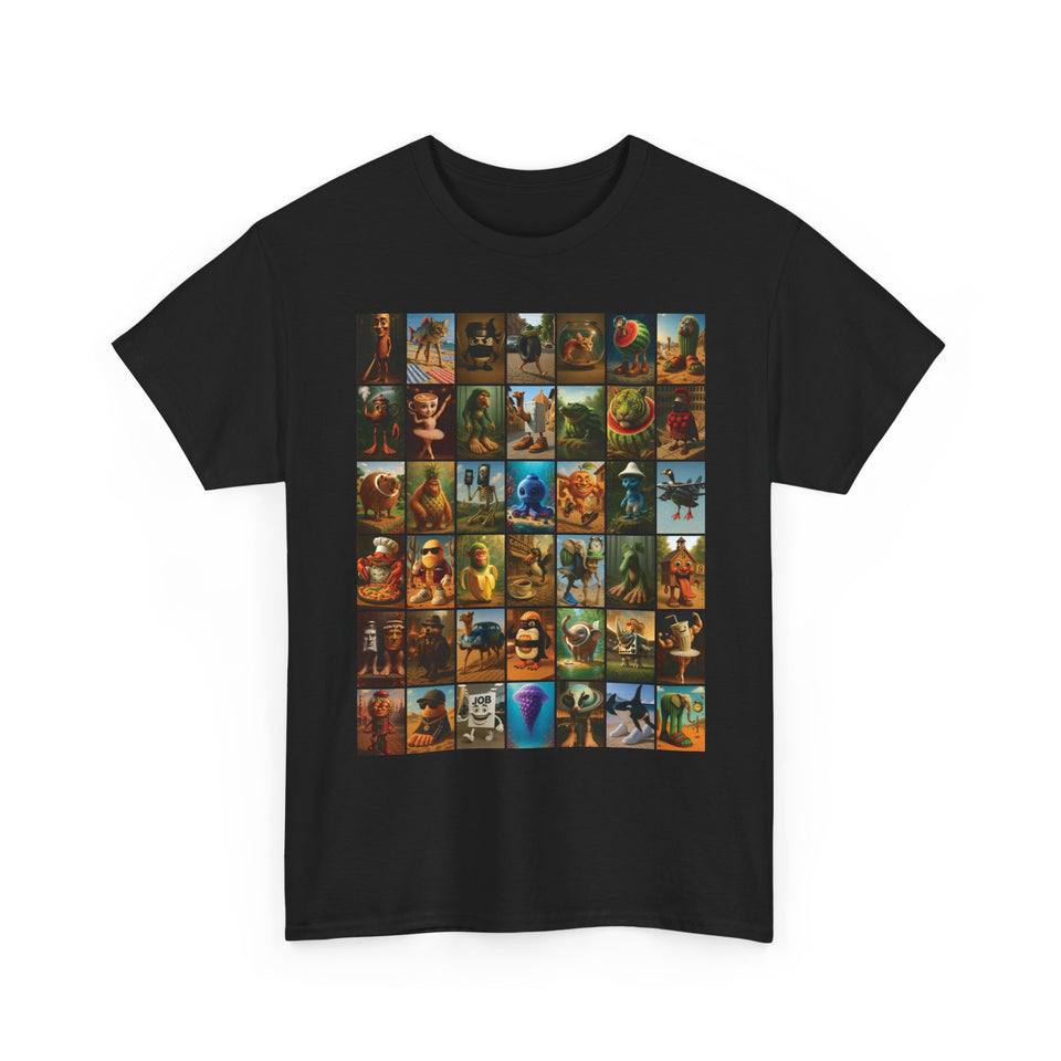 The Italian BrainRot Collage T-Shirt - Large sizes - Italian Brain rots