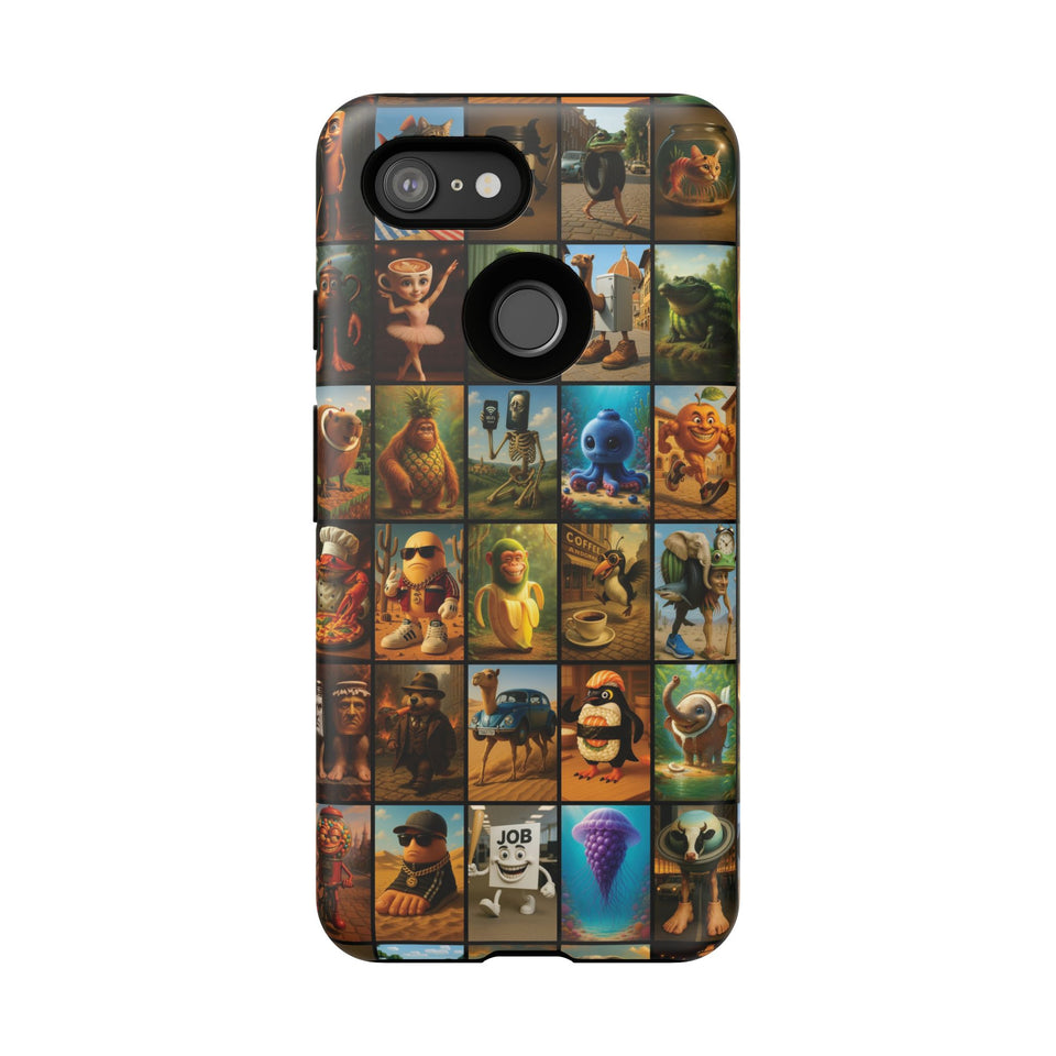 Brain Rot Collage Smartphone Case - All the Italian Brainrot characters
