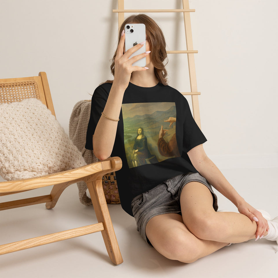 Mona Lisa "Framed by da Vinci" T-Shirt - Pep-Art Clothing - | Art T-Shirt |