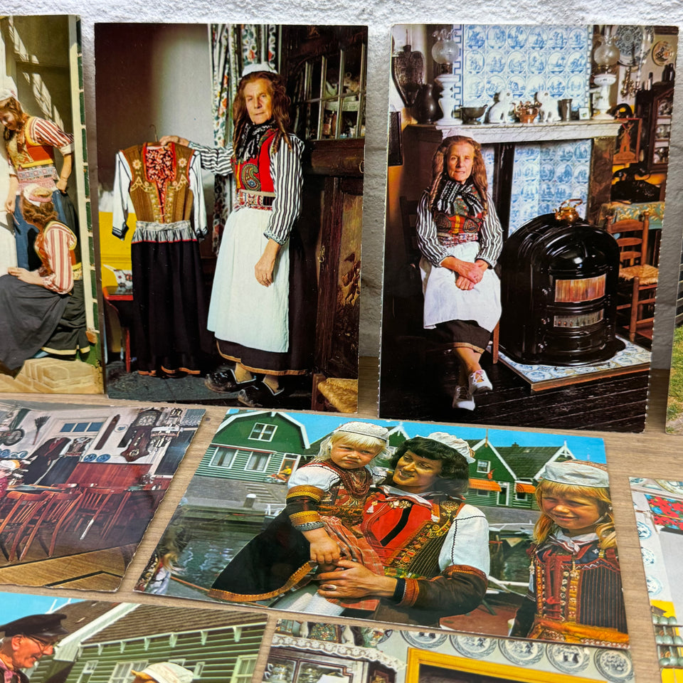 Vintage postcard Collection of Dutch Folklore Costume photo cards – Holland’s Traditional Culture Costumes