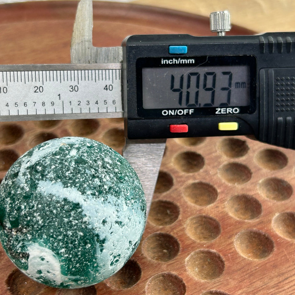 Large Sea Glass marble sphere - 41 mm
