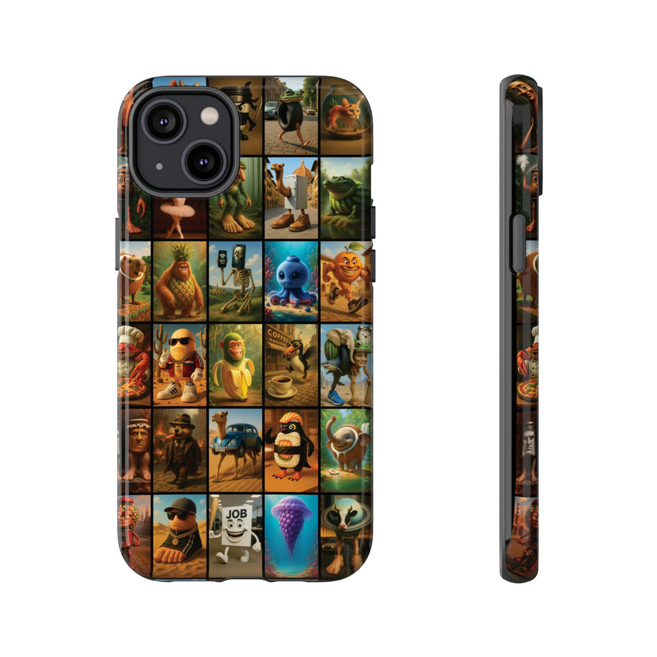 Brain Rot Collage Smartphone Case - All the Italian Brainrot characters