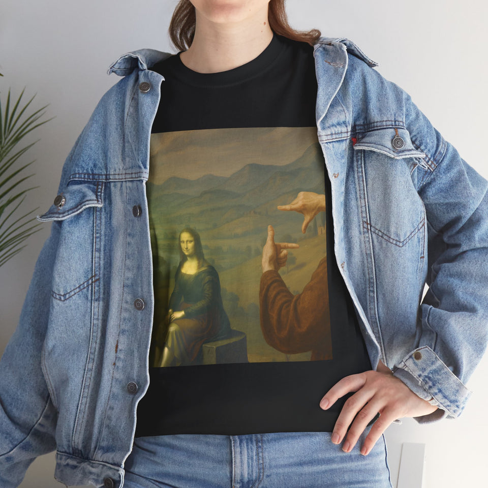 Mona Lisa "Framed by da Vinci" T-Shirt - Pep-Art Clothing - | Art T-Shirt |