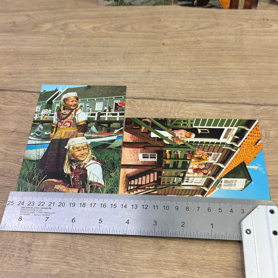 Postcard Collection of Dutch Folklore Costume with Dutch Woman Vintage photo cards – Holland’s Traditional Culture Costumes