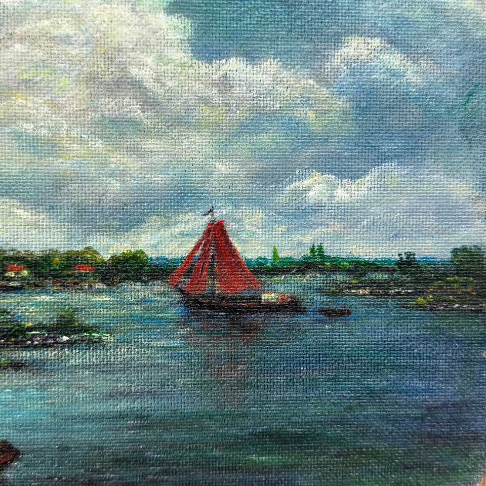 Dutch Clouds Landscape painting by Jan Bakker (1879-1944) - Multiple