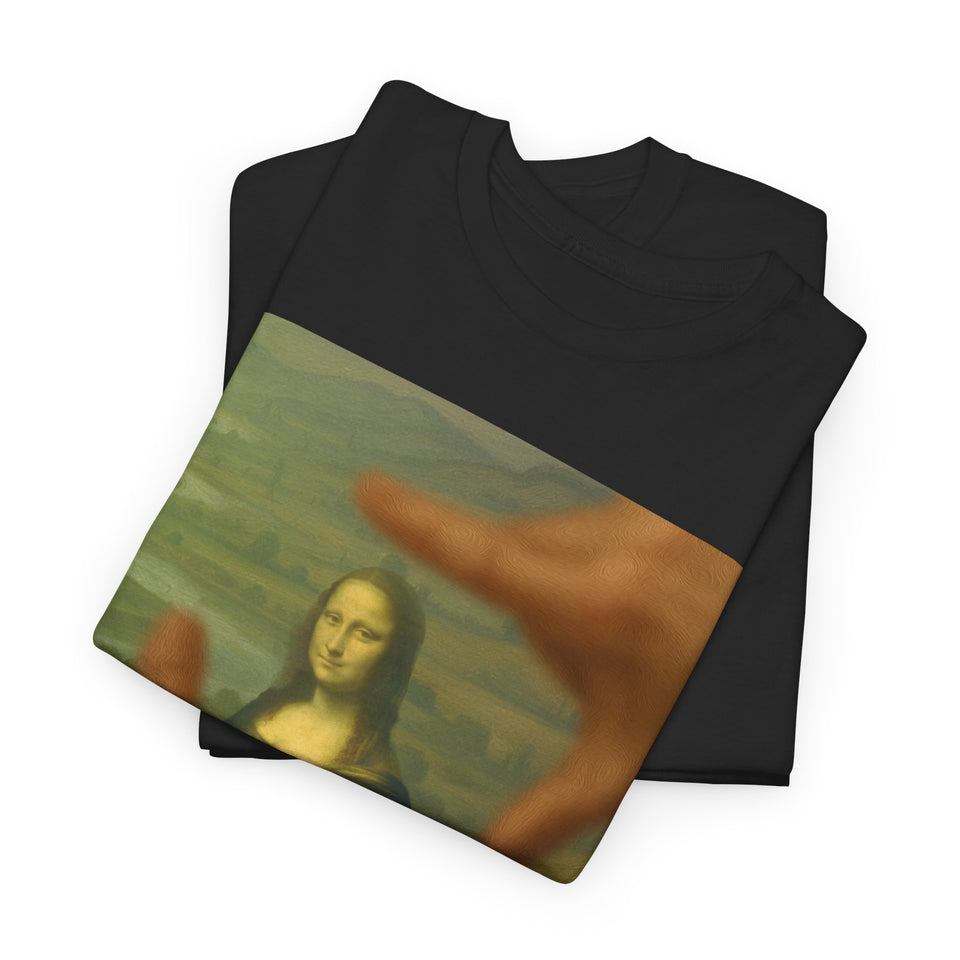 The Mona Lisa Smile "CHEESE!" by da Vinci - T-Shirt - Pep-Art Clothing - | Art T-Shirt |