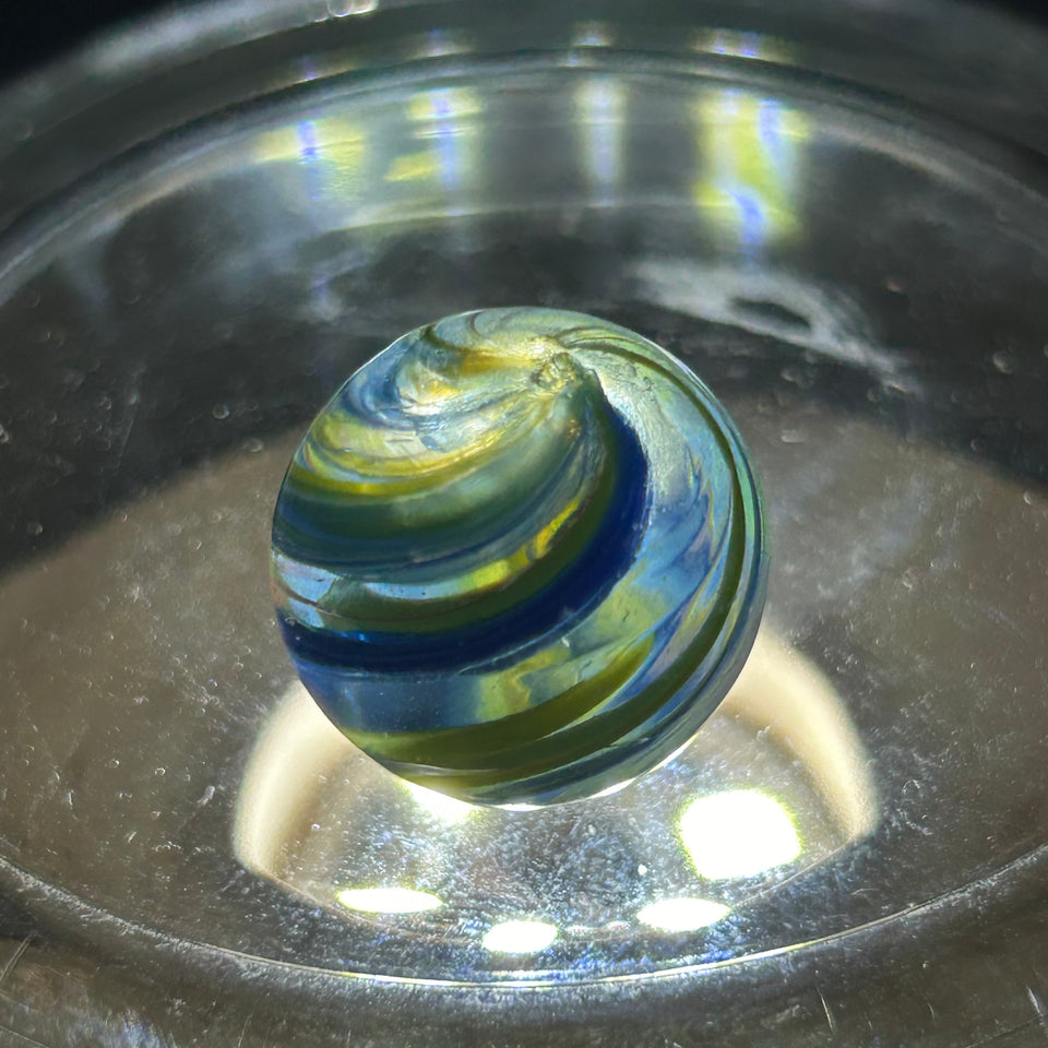 Joseph’s coat marble - Antique handmade 0.79” inch German glass marble