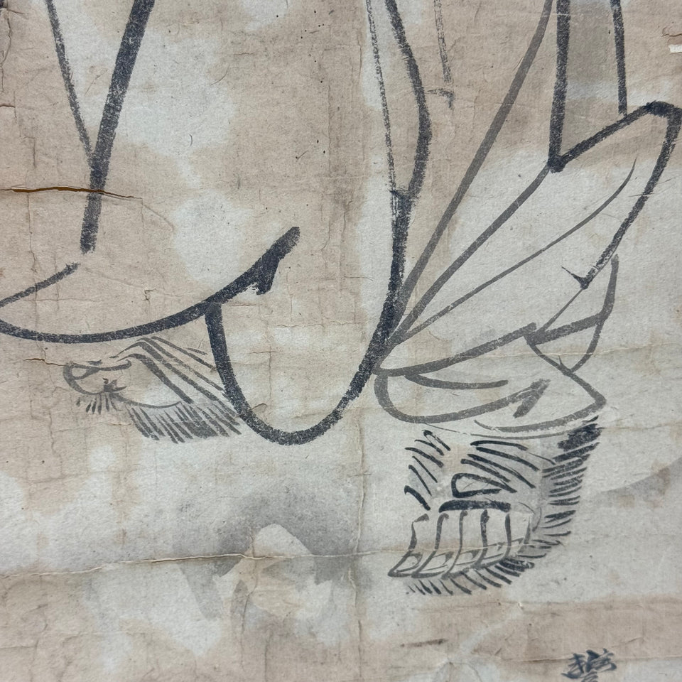 Samurai Warrior by Japanese painter Okamoto Toyohiko (1773 - 1845)