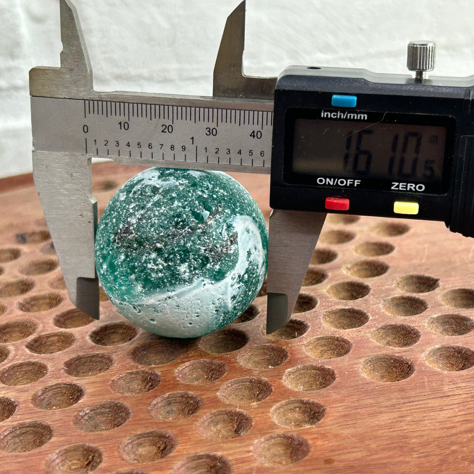 Large Sea Glass marble sphere - 41 mm