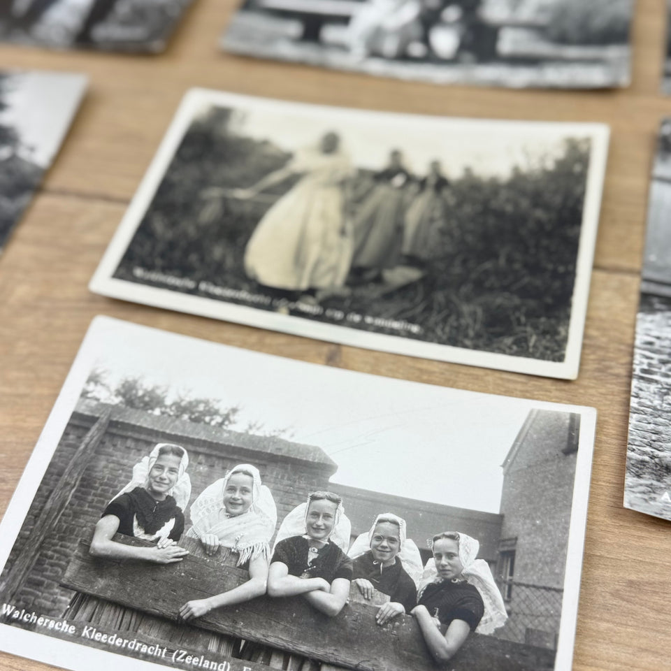 Set of Dutch Culture History cards - High Quality Print cards – Holland Traditional Costume Embroidery Illustrations