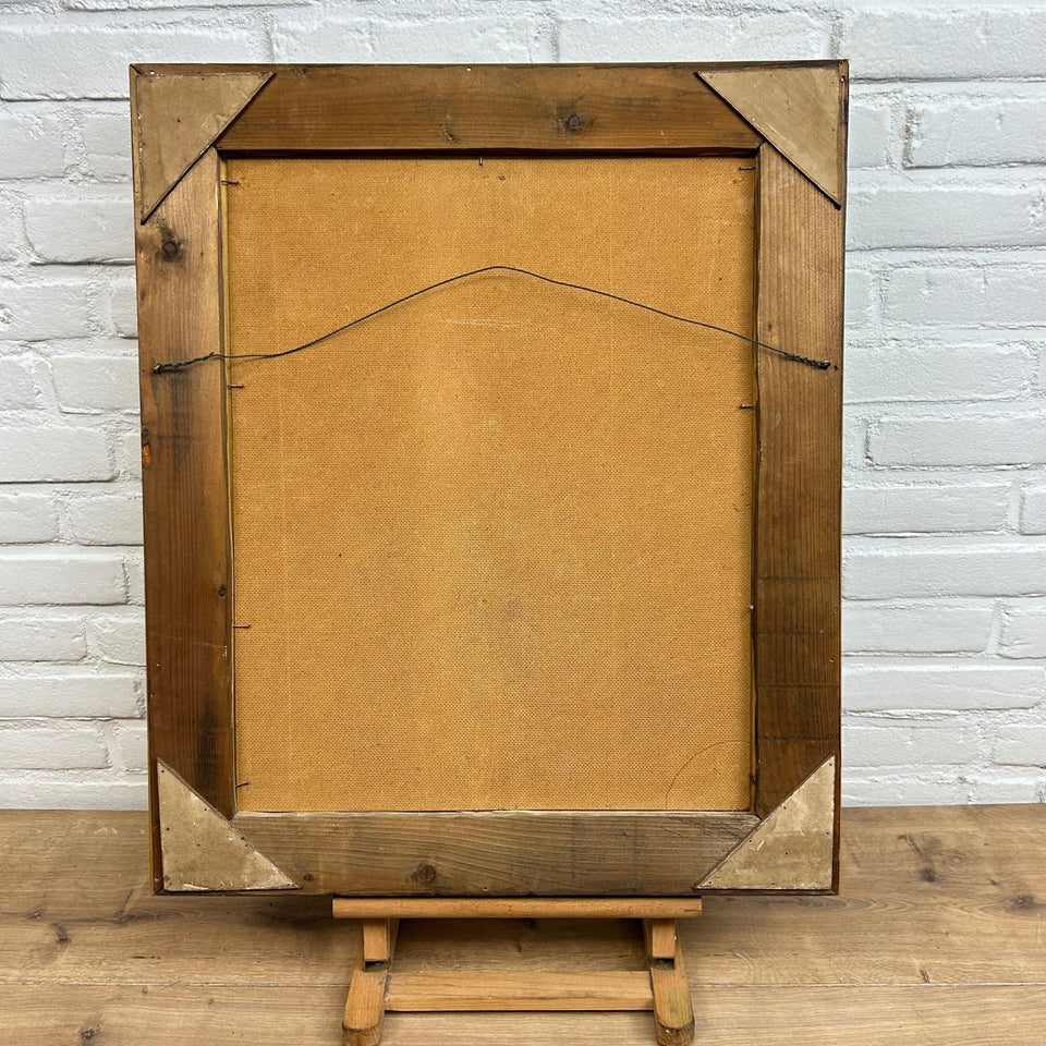 H. Janssen (20th century) - Still life with buddha and shiny vase and incense burner