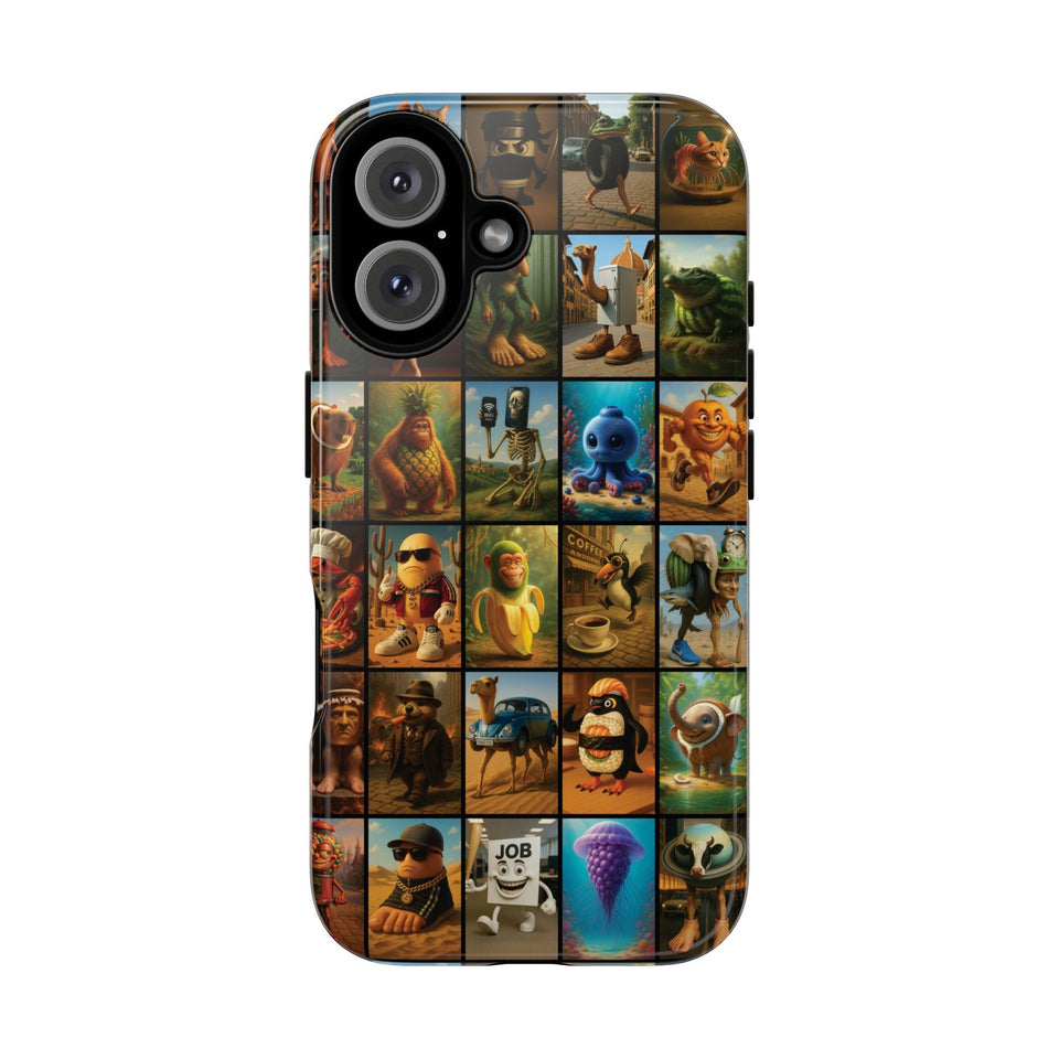 Brain Rot Collage Smartphone Case - All the Italian Brainrot characters