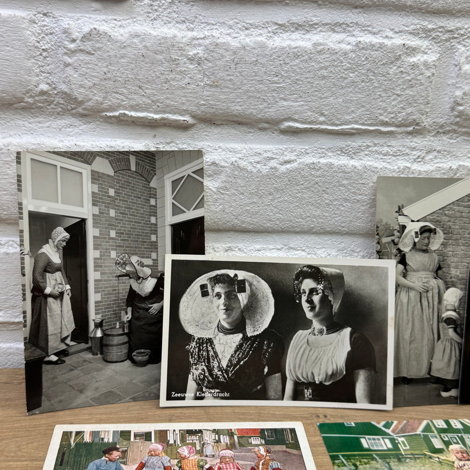 Collection of Photo cards - Folklore Dutch Rural Costume photocards - High Quality Photo paper a.o. – Holland Traditional Culture Costume Embroideries