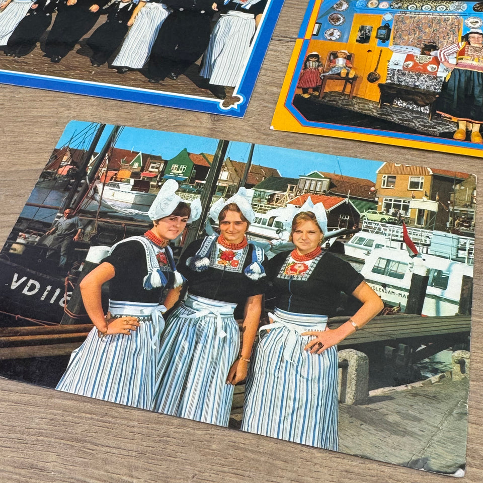 Vintage Holland postcards - Collection of Dutch Folklore Costume photo cards – Holland’s Traditional Culture Costumes