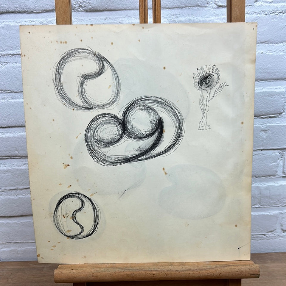 Ceramic study statue by Dini Henkes (1935-2022)