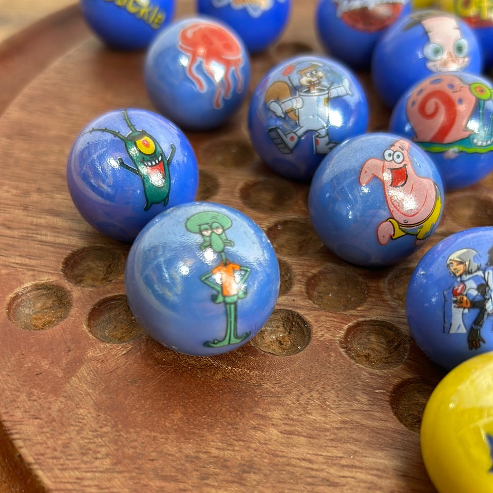 Mixed set of 30 Comic Series Vintage Marbles - 1 inch