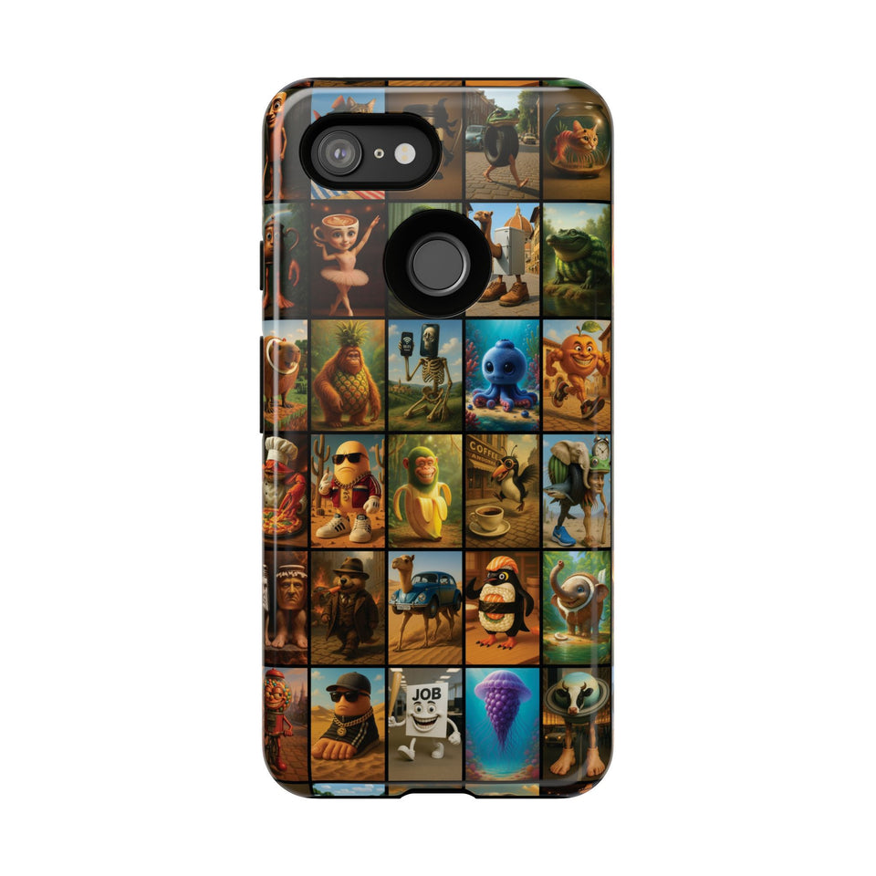 Brain Rot Collage Smartphone Case - All the Italian Brainrot characters