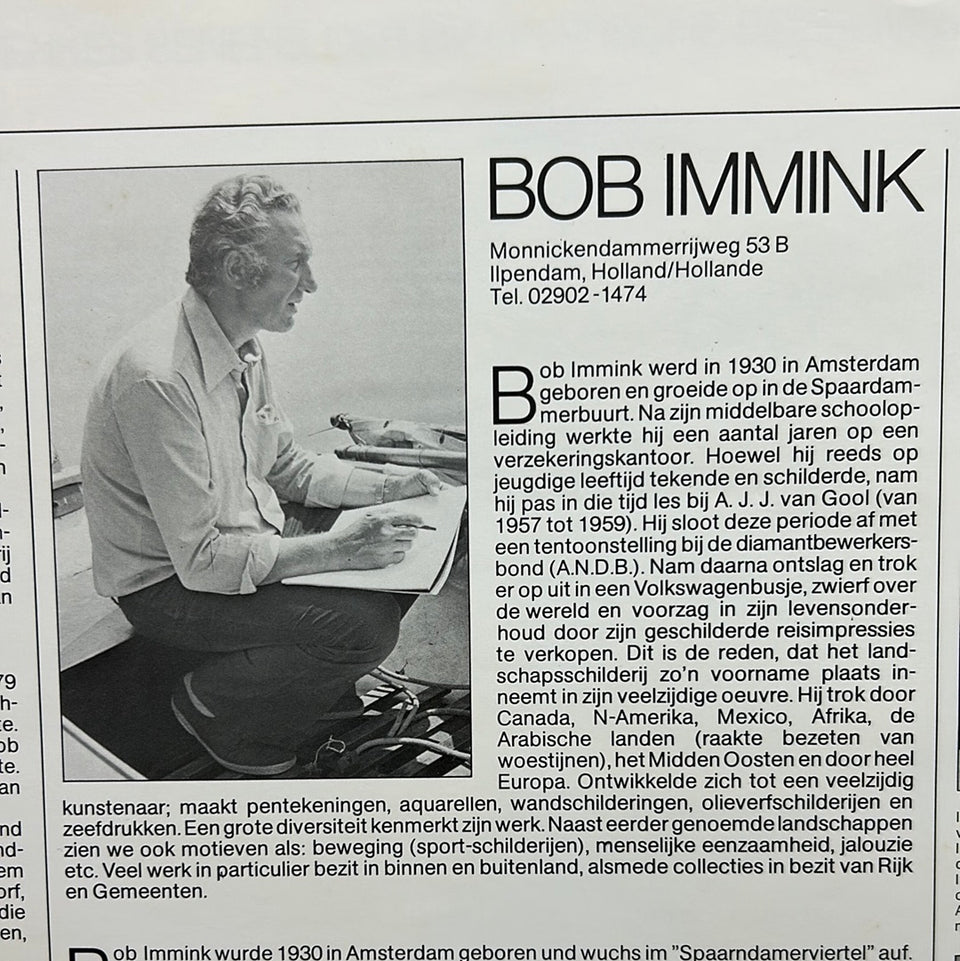 Bob Immink 1979 Landscapes art calender