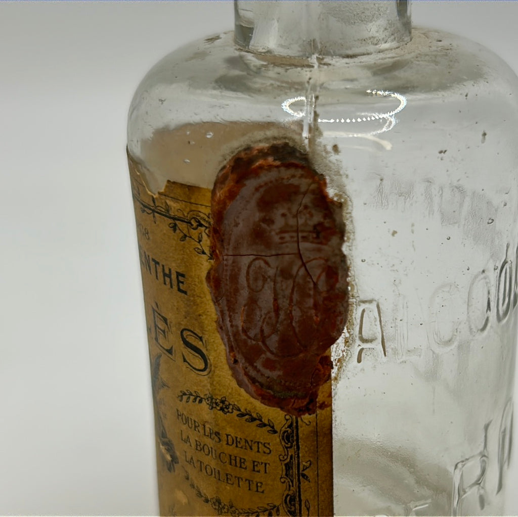フランス アンティーク RICQLES ボトル Rare Antique Ricqlès Alcool de Menthe bottle (not empty) – PepStore