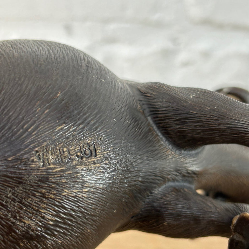 Shiwan Mudman Pottery Ceramic -  Boy and girl riding water buffalo's