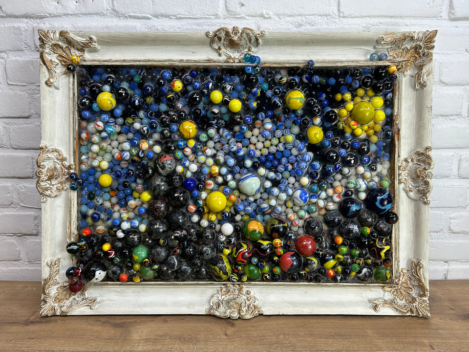 Starry Night of Marbles - Original artwork - Also available as printed version