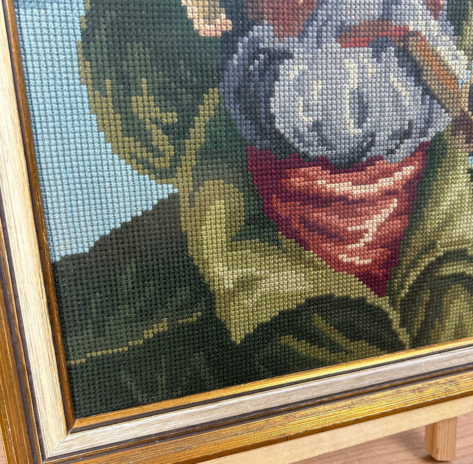 Vintage Sailor Painting Embroidery - Cottonwork - Framed