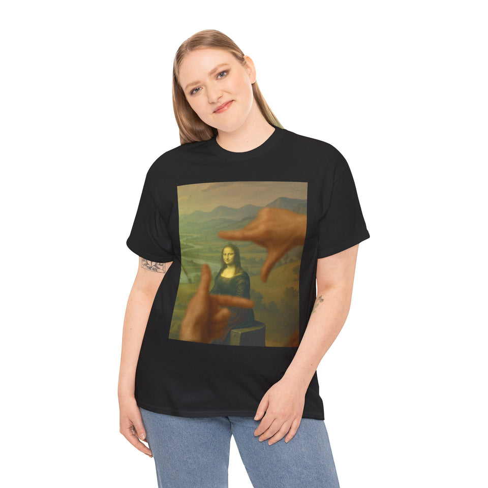 The Mona Lisa frame by da Vinci - T-Shirt - Pep-Art Clothing - | Art T-Shirt |