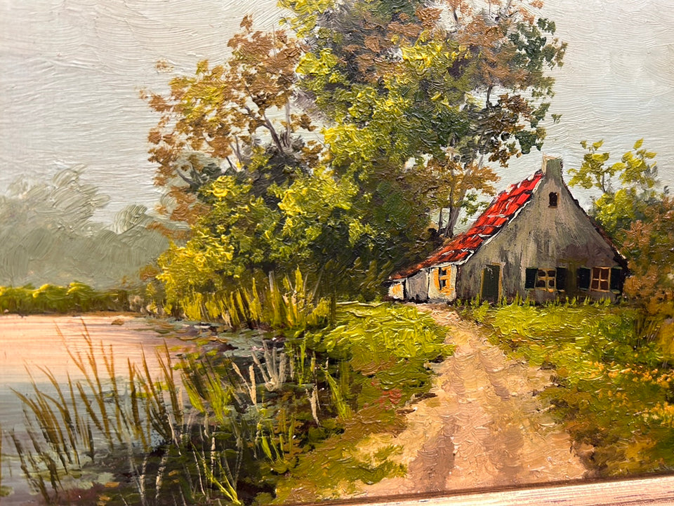 Farmhouse in Holland, between the lakes