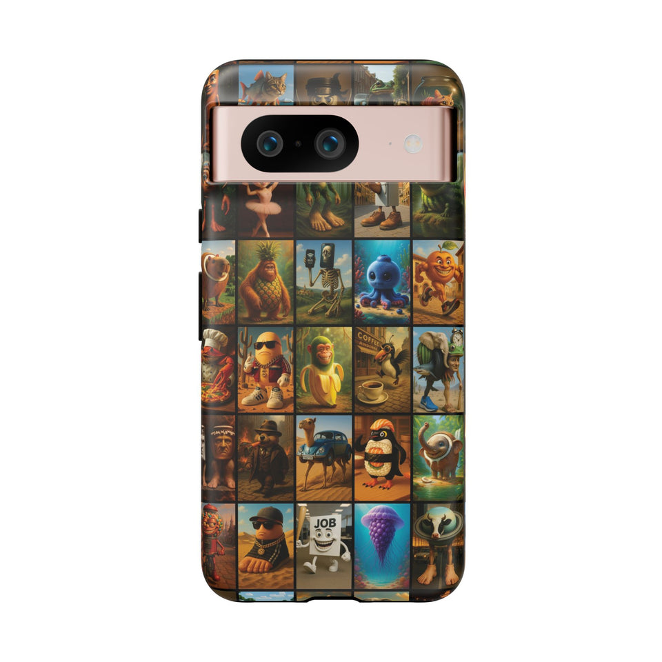 Brain Rot Collage Smartphone Case - All the Italian Brainrot characters