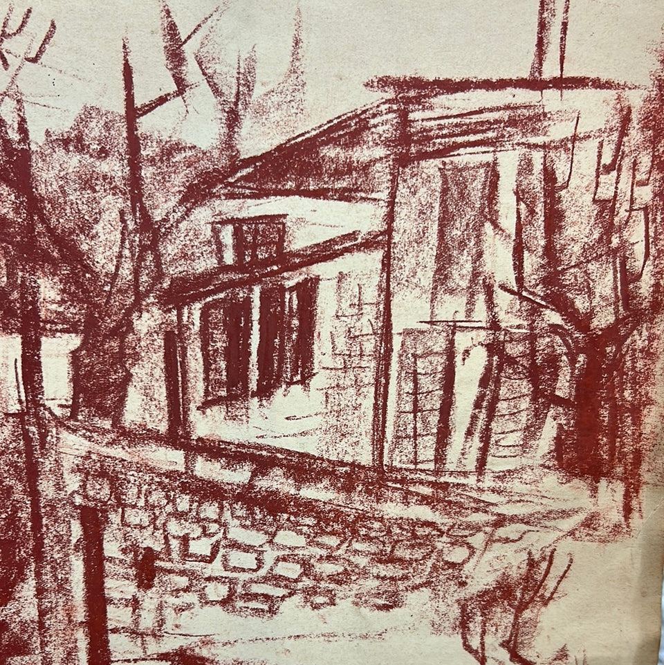 House on the hill - Artwork by Dini Henkes (1935-2022)